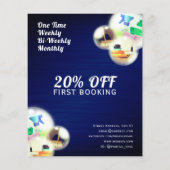 Reinigungsblasen beruflicher Flyer (Hinten)