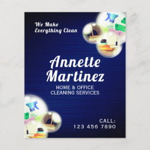 Reinigungsblasen beruflicher Flyer