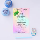 Reinigungsbüro Behalte das QR-Logo der Maid-Stelle Flyer (Einzeln)