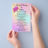 Reinigungsbüro Behaltend Haushaltshilfe Pink QR Flyer (Handgriff)