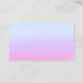 Reinigungsdienst für Classy House Maid Blue Ombre Visitenkarte (Rückseite)