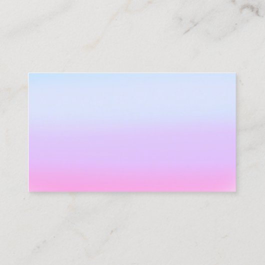 Reinigungsdienst für Classy House Maid Blue Ombre Visitenkarte (Rückseite)