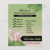 Reinigungsdienst für Grüne Häuser Flyer (Vorne)