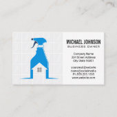 Reinigungsdienst für Haushaltshilfe | Sauberes Spr Visitenkarte (Vorderseite)