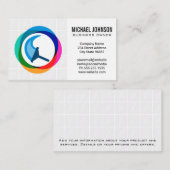 Reinigungsdienst für Haushaltshilfe | Squeegee Log Visitenkarte (Vorne/Hinten)