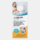 Reinigungsdienst für Haushaltshilfe Türanhänger (Vorderseite)