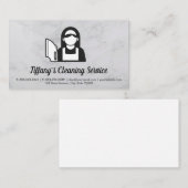 Reinigungsdienst für Haushaltshilfe Visitenkarte (Vorne/Hinten)