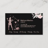 Reinigungsdienst für Reinigungsdienste in der Haus Visitenkarte (Rückseite)