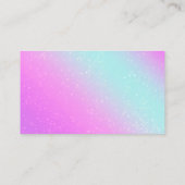 Reinigungsdienst Glitzer Visitenkarte (Rückseite)