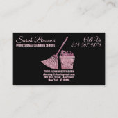 Reinigungsdienst Haushaltshilfe Janitorial Visitenkarte (Vorderseite)