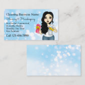 Reinigungsdienst Haushaltshilfe Visitenkarte (Vorne/Hinten)