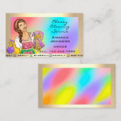 Reinigungsdienst in Classy House, Haushaltshilfe H Visitenkarte (Vorne/Hinten)