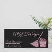 Reinigungsdienst - Magd Janitorial Geschenkgutsche (Stehend Vorderseite)