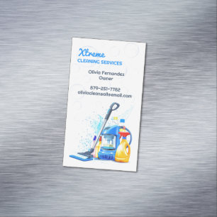 Reinigungsdienst Magnetische Visitenkarte