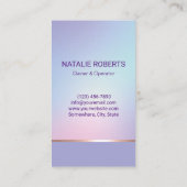 Reinigungsdienst Pastel Purple Housekeeping Visitenkarte (Rückseite)