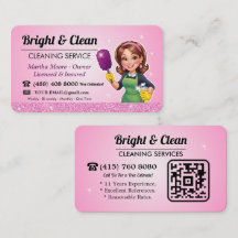 Reinigungsdienst QR-Code Pink Maid