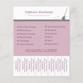 Reinigungsdienst reißen Abstriche Flyer ab (Vorne)