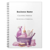 Reinigungsdienst rosa notizblock (Vorderseite)