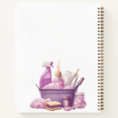 Reinigungsdienst rosa notizblock (Rückseite)