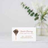 Reinigungsdienst sanitäre Marketing Visitenkarte (Stehend Vorderseite)