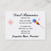 Reinigungsdienst - SRF Visitenkarte (Rückseite)