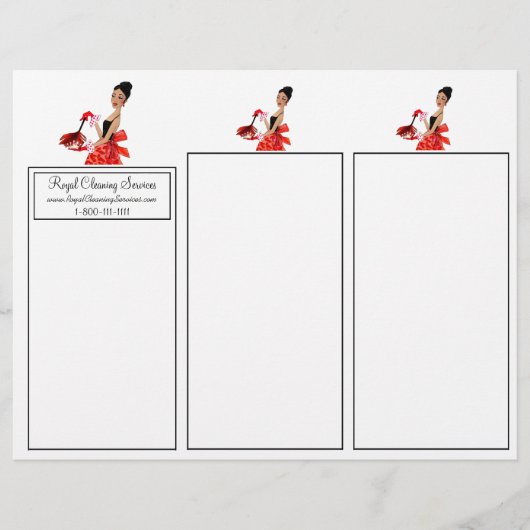 Reinigungsdienste - Afroamerikanischer Diva-Flyer (Vorderseite)