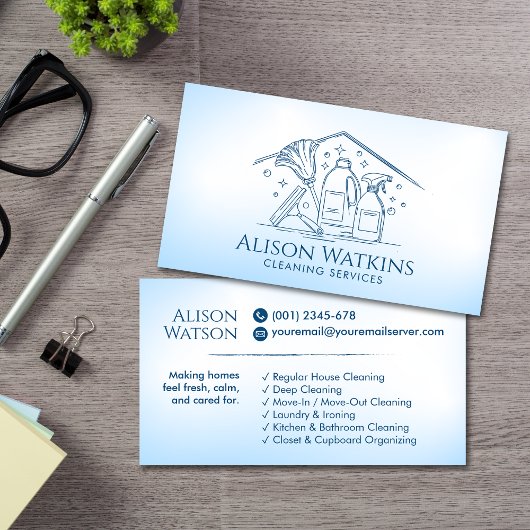 Reinigungsdienste - Art Visitenkarte
