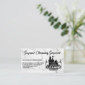 Reinigungsdienste | Behaltend Haus Visitenkarte (Stehend Vorderseite)