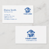 Reinigungsdienste Benutzerdefiniertes Logo Einfach Visitenkarte (Vorne/Hinten)