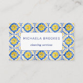 Reinigungsdienste Beruflicher QR-Code Visitenkarte (Vorderseite)