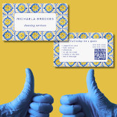 Reinigungsdienste Beruflicher QR-Code Visitenkarte