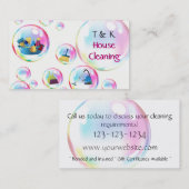 Reinigungsdienste Blasen Visitenkarte (Vorne/Hinten)
