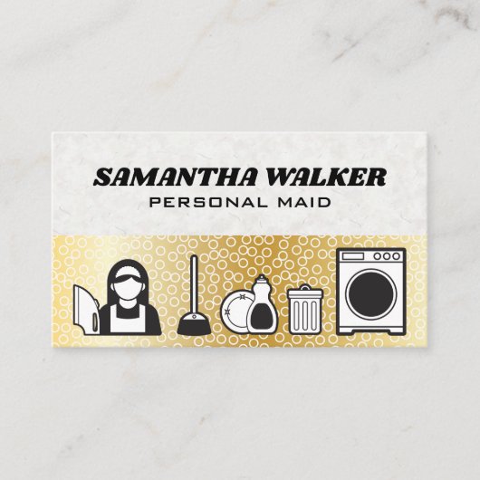 Reinigungsdienste | Blasen Visitenkarte (Vorderseite)