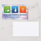 Reinigungsdienste | Blue Collar Janitorial Visitenkarte (Vorne/Hinten)