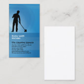 Reinigungsdienste Business Card Mann mit PS Visitenkarte (Vorne/Hinten)