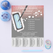 Reinigungsdienste Business Tee Off Strips Flyer D (Einzeln)