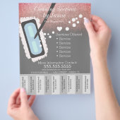 Reinigungsdienste Business Tee Off Strips Flyer D (Hand)