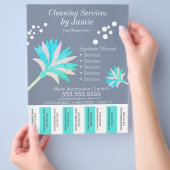 Reinigungsdienste Business Tee Off Strips Flyer I (Hand)