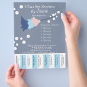 Reinigungsdienste Business Tee Off Strips Flyer K (Hand)