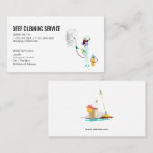 Reinigungsdienste | Cleaner-Typ Visitenkarte (Vorne/Hinten)