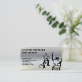 Reinigungsdienste | Dampfreiniger Visitenkarte (Stehend Vorderseite)