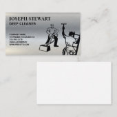 Reinigungsdienste | Dampfreiniger Visitenkarte (Vorne/Hinten)
