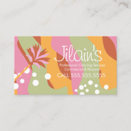 Reinigungsdienste Duster Groovy Visitenkarte