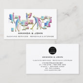 Reinigungsdienste Entfernen des humorgrafischen Lo Visitenkarte (Vorne/Hinten)