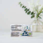 Reinigungsdienste | Entschärfung von Tools-Symbole Visitenkarte (Stehend Vorderseite)