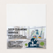 Reinigungsdienste | Entschärfung von Tools-Symbole Visitenkarten (Außenseite Aufgefaltet)