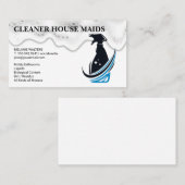 Reinigungsdienste | Flaschengrübe-Logo Visitenkarte (Vorne/Hinten)