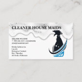 Reinigungsdienste | Flaschengrübe-Logo Visitenkarte (Vorderseite)