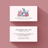 Reinigungsdienste Flora-Aquarell-Flasche Visitenkarte