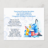 Reinigungsdienste Flyer (Hinten)